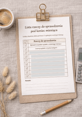 Lista rzeczy do sprawdzenia pod koniec miesiąca