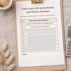 Lista rzeczy do sprawdzenia pod koniec miesiąca